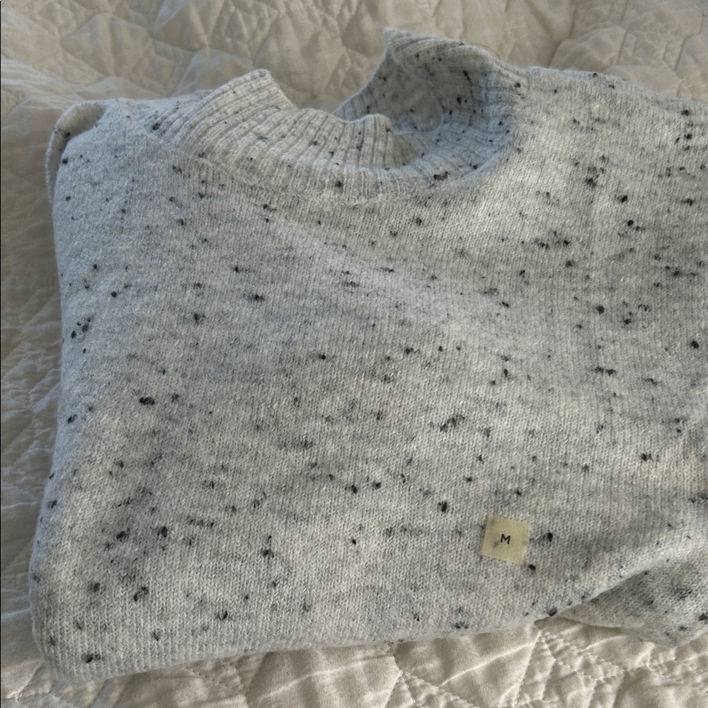 LOFT Gray Speckled Sweater